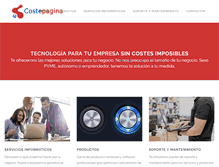 Tablet Screenshot of costepagina.es
